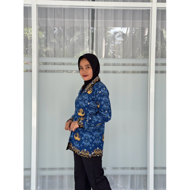 Atasan korpri wanita terbaru bahan C40S