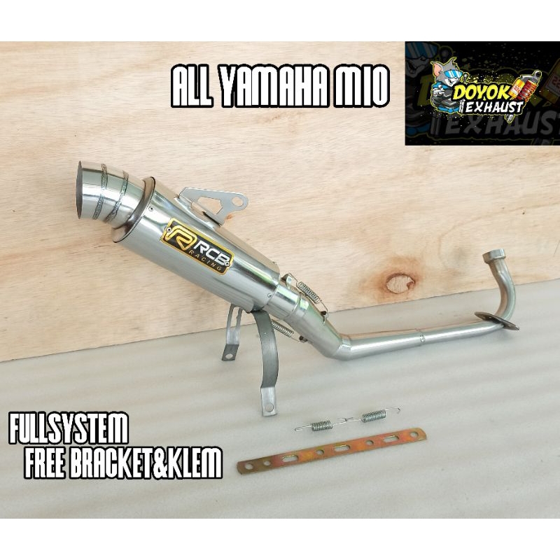 knalpot racing RCB GANTUNG untuk motor YAMAHA MIO ALL VARIAN/TYPE. Mio sporty/smille. Mio Soul GT. M