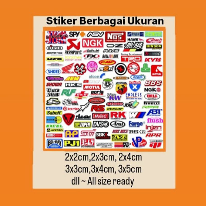 

Stiker MYK DS 2X2cm