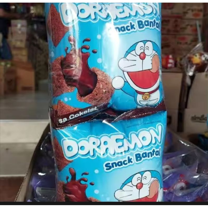 

Ciki Doraemon Snack Bantal Rasa Coklat