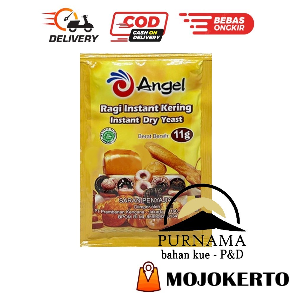 

ANGEL YEAST SACHET 11GR RAGI KERING SASET INSTANT INSTAN ROTI KUE TAWAR MANIS BAKPAO PAU DONAT