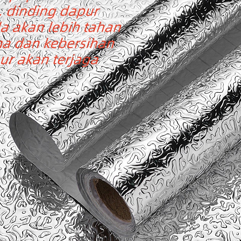 Cepat Aluminium foil anti minyak untuk dinding dapur kompor dan meja makan tahan panas tahan air dan