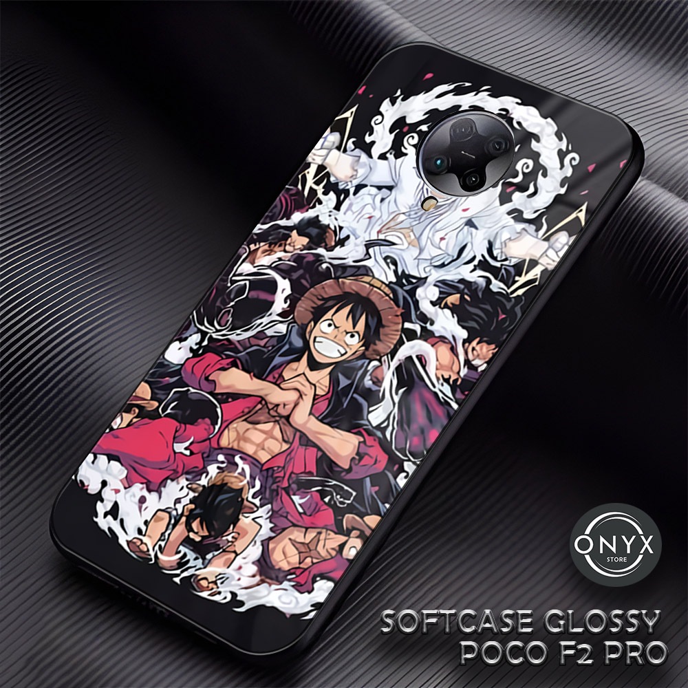(AA04) Softcase Glossy POCO F2 PRO | Kesing Hp Xiaomi | Case Premium Motif Luffy
