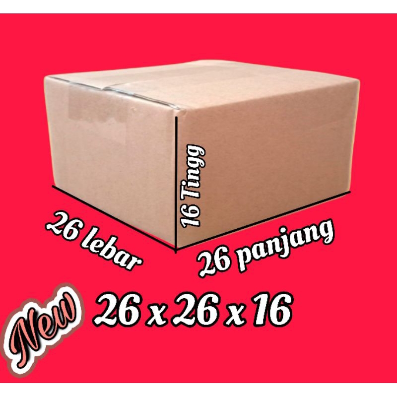 

kardus packing UK 26x26x16 kardus besar Kardus kecil