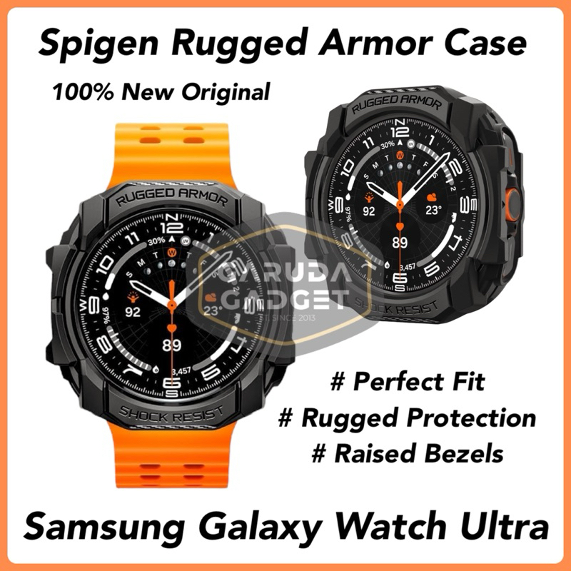 Case Samsung Galaxy Watch Ultra 47mm Spigen Rugged Armor Casing Cover Original New