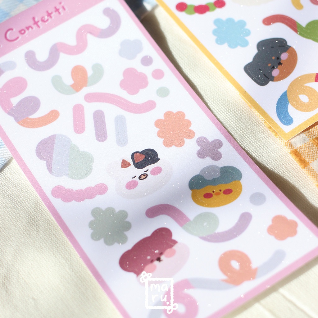 

[NEW] Maru Confetti | For Journaling by MaruTani | Kiss Cut