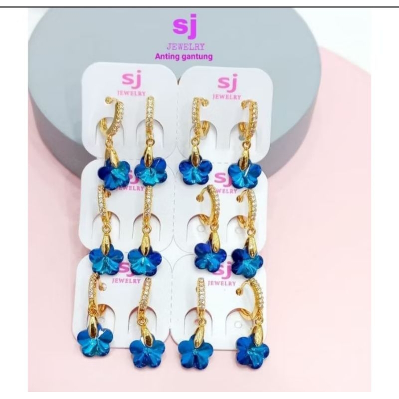 TERMURAH ANTING GIWANG JEPIT CTIK PERMATA WANITA SJ JAWELLRY BARU CANTIK IMPOR KOREA