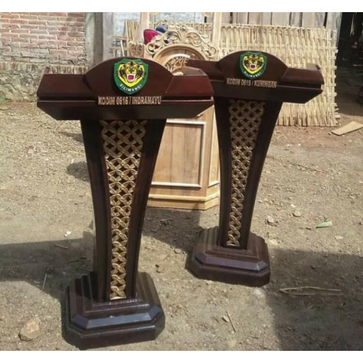 Mimbar Podium Minimalis | Podium Logo Garuda | Podium Ceramah Presiden
