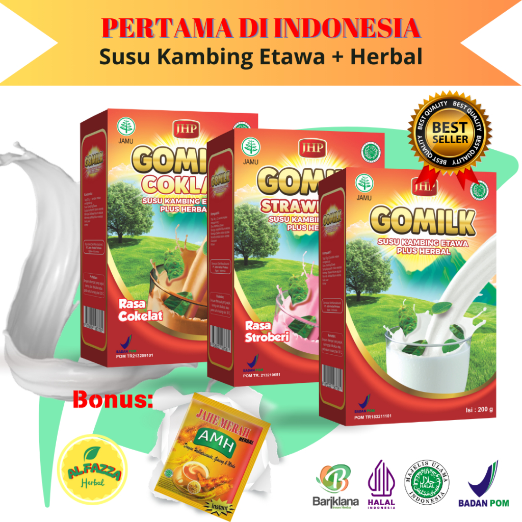 

[ BISA COD + GRATIS ONGKIR + BONUS AMH ] GOMILK SUSU KAMBING ETAWA PLUS HERBAL