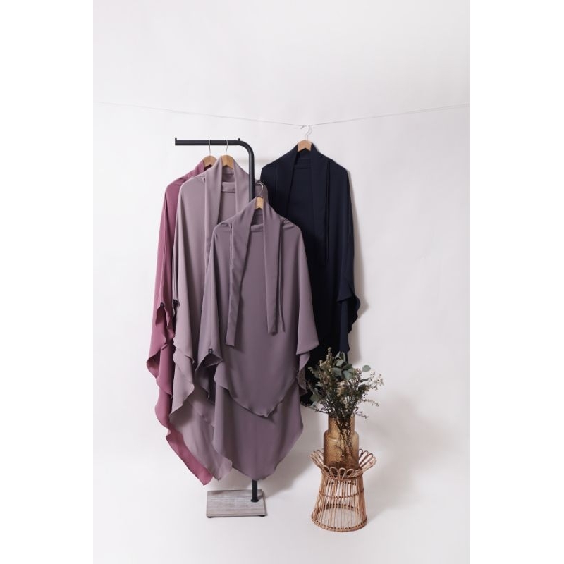 Maryam French Khimar Syar'i Umroh Haji Bahan Anti UV by Sultan/ FK/ french khimar mazen/ french khim