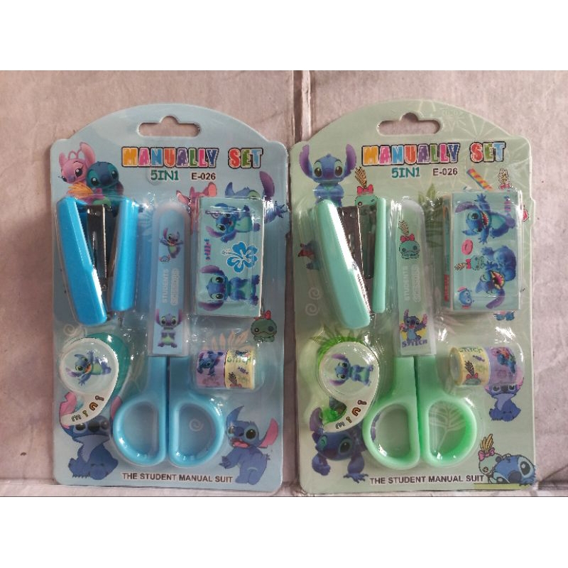 

Set Staples Gunting Washi tape Penghapus