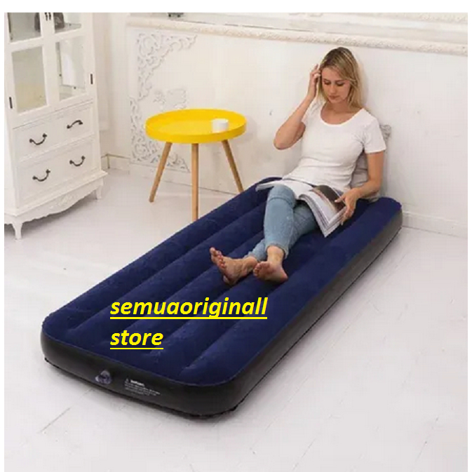 Kasur Angin Intex Double High Quality Fiber Tech Kapasitas Dua Orang  Matras Angin