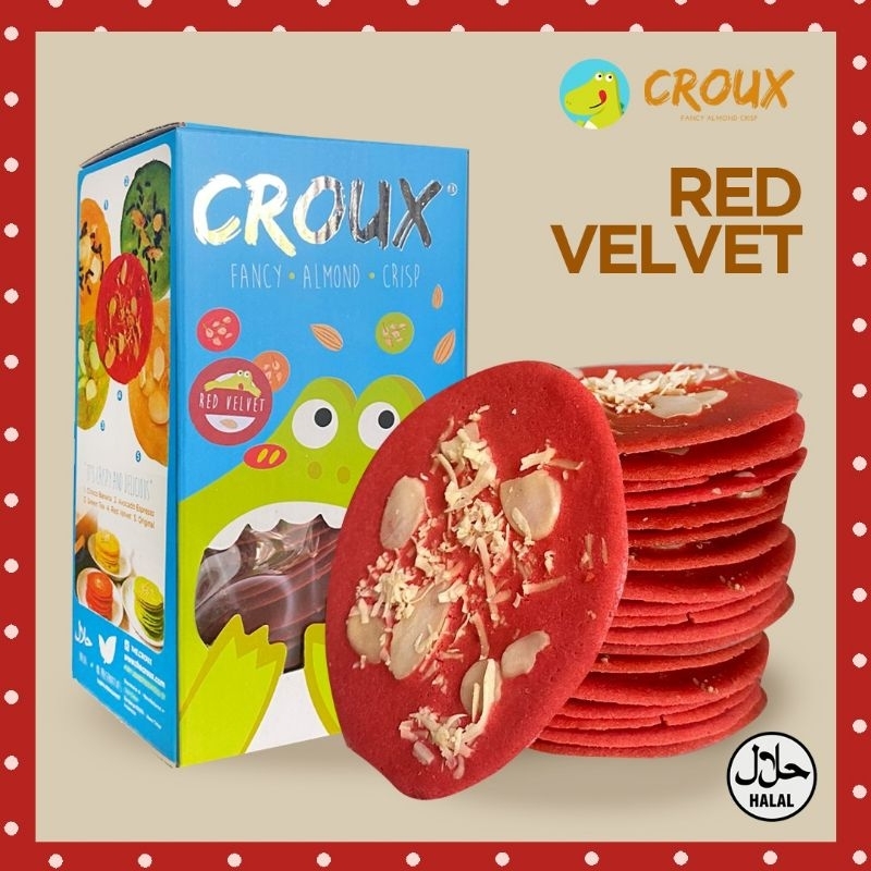 

ALMOND CRISPY CHEESE RED VELVET THE CROUX | OLEH OLEH SURABAYA