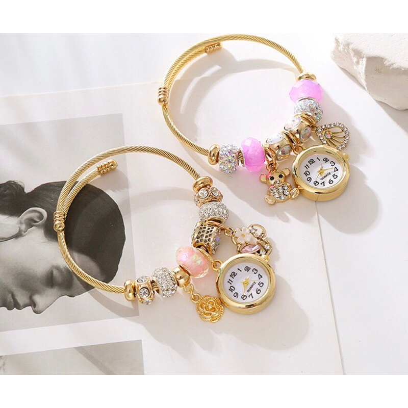 Gelang Jam Pandora / Gelang Jam Cantik / Gelang Jam Stainless