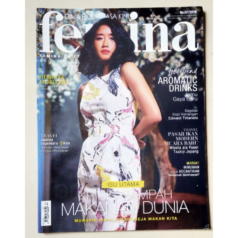 Majalah Femina Juli 2019 : Cover Chef Renatta Moeloek