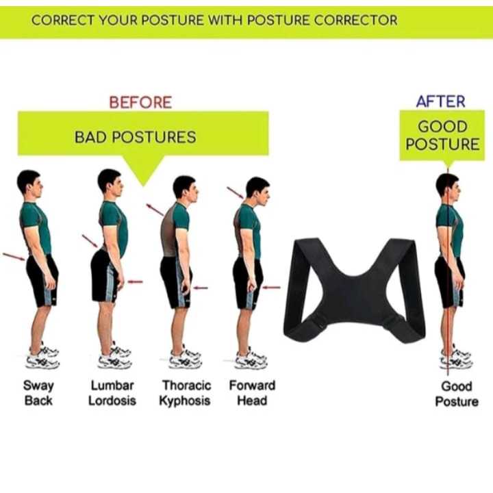 Aurabaik Posture Corrector Pria/Korektor Punggung Pria Penegak Punggung Body Corrector Back