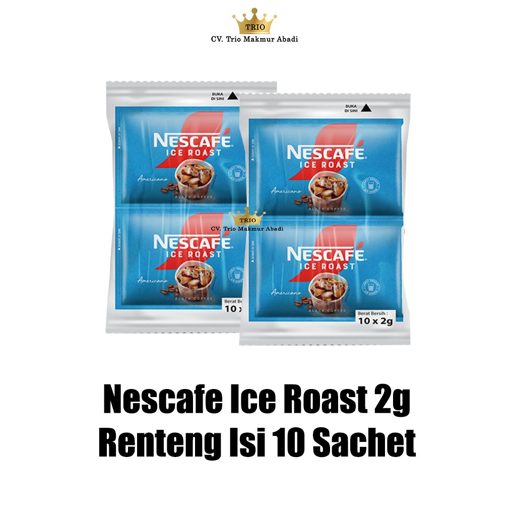 

Nescafe Ice Roast 2g Renteng Isi 10 Sachet