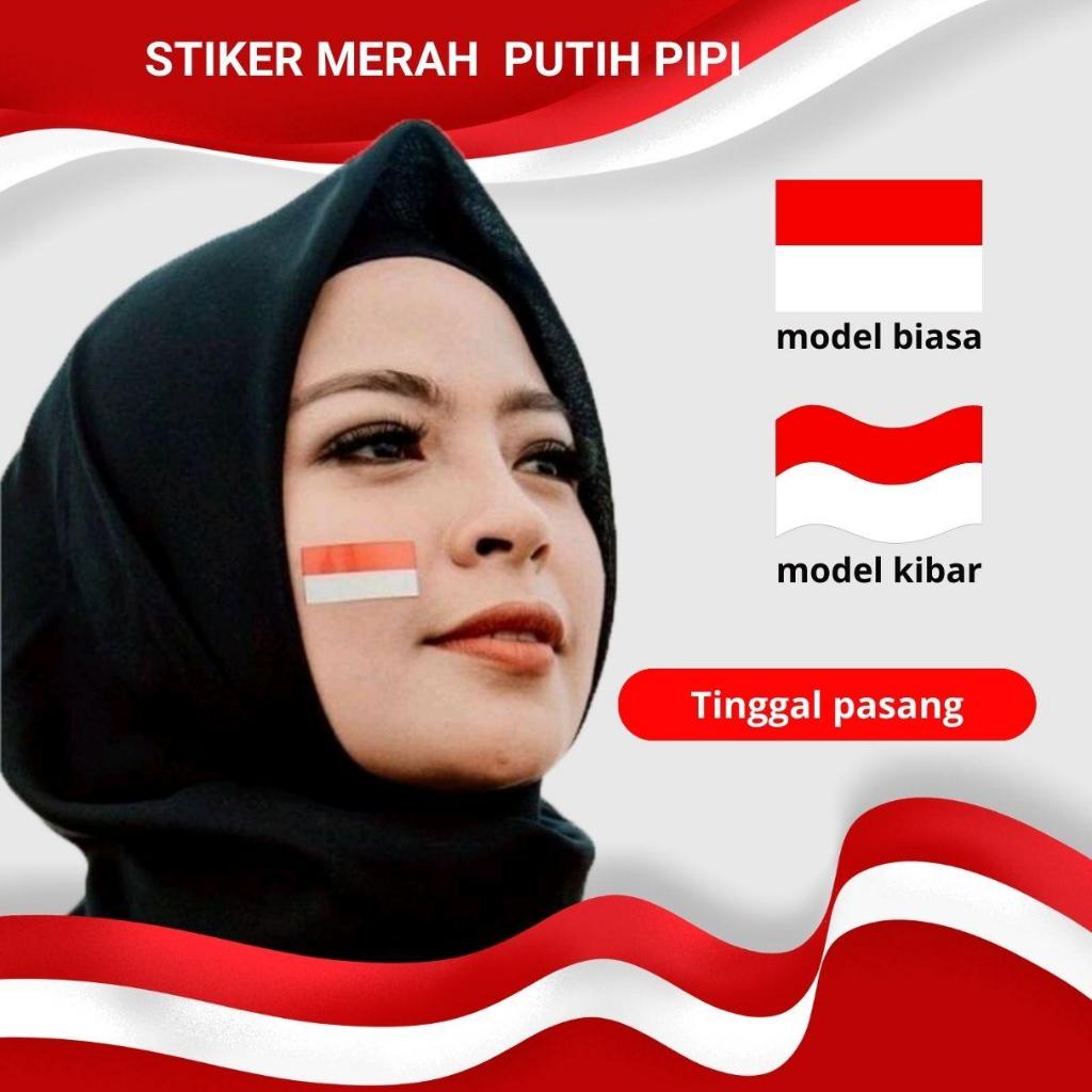 

3Pcs Stiker Bendera Pipi Merah Putih Ukuran 2x3,5cm Note Notes Paper Stationery