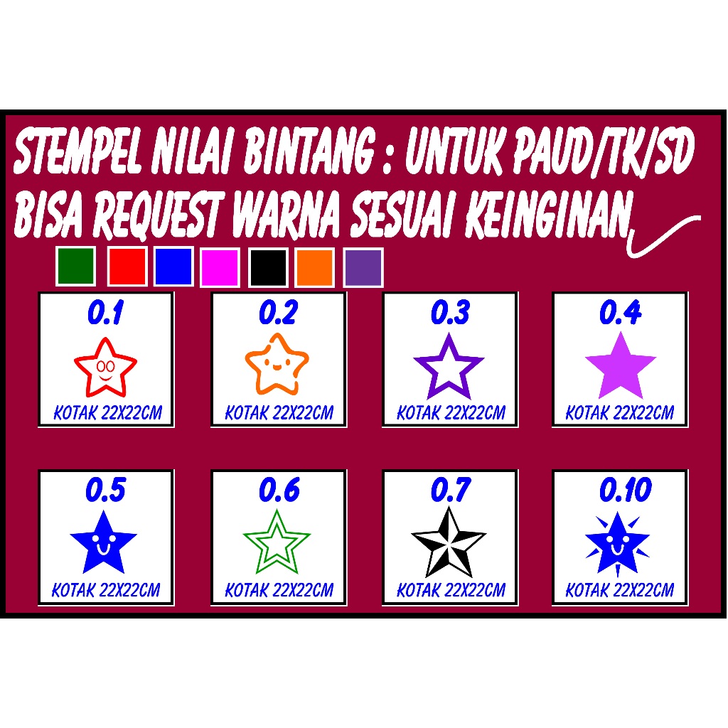 

SETEMPEL BINTANG NILAI