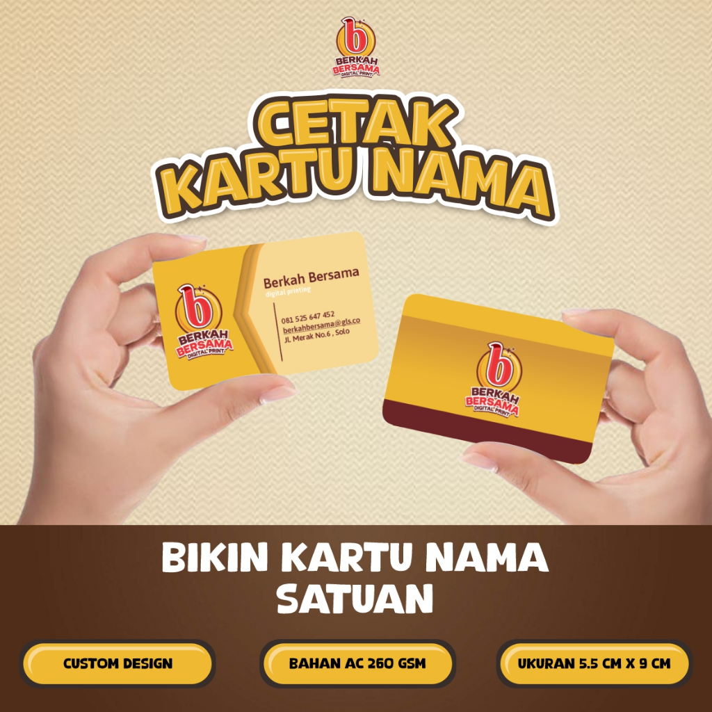 

KARTU NAMA / CETAK KARTU NAMA / NAME CARD / KARTU UCAPAN / THANKS CARD / GIFT CARD