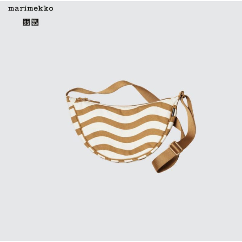 tas slempang sabit uniqlo original 100% marimekko (coklat ada deffect kotor)