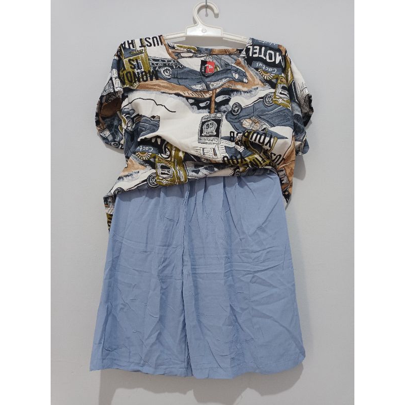 Daster setelan Celana pendek