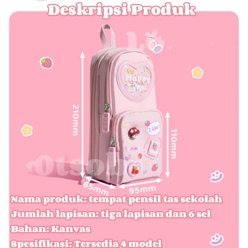 

[Ready]Tempat pensil tahan air/Tempat pensil anak/tempat pensil multifungsi/Tempat pensil lucu