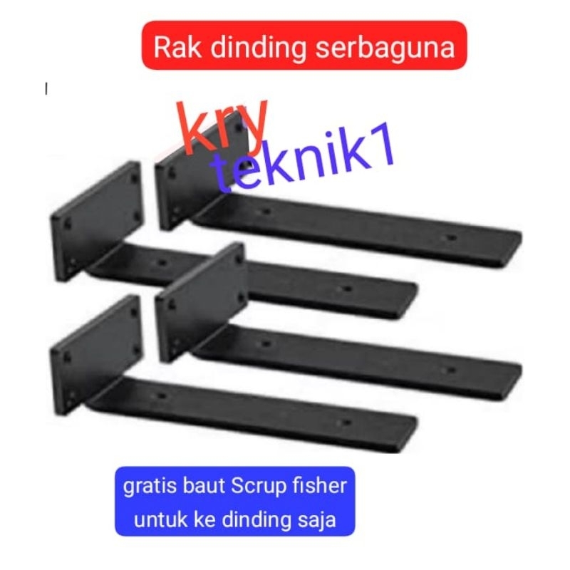 rak siku papan ambalan rak gantung tempel dinding besi siku papan ambalan rak gantung dinding rak te
