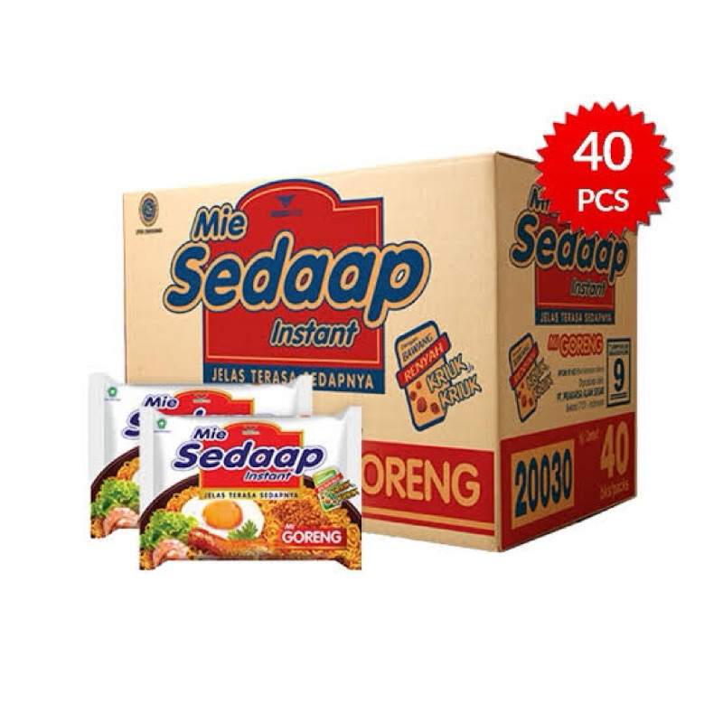 

MIE SEDAAP GORENG 1 KARDUS ISI 40 PCS