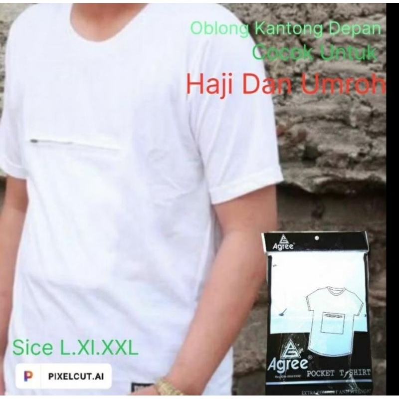 Kaos Oblong Haji agree Dan Umroh Kantong Depan Kaos Dalam Haji Dan Umroh Kantong Depan Pria