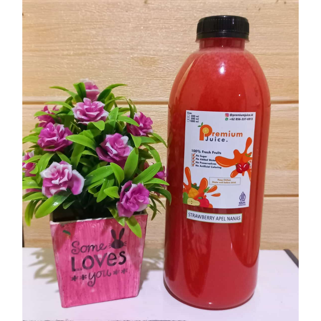 

Pure Strawberry Series - Cold Pressed Juice Murni 100%