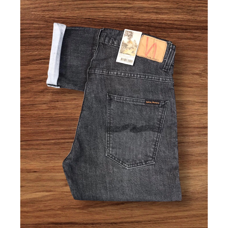 Promo Nudie Jeans 28/33 - Celana Panjang Jeans Pria Nudie - Celana Pria Denim Strecht Slimfit Premiu