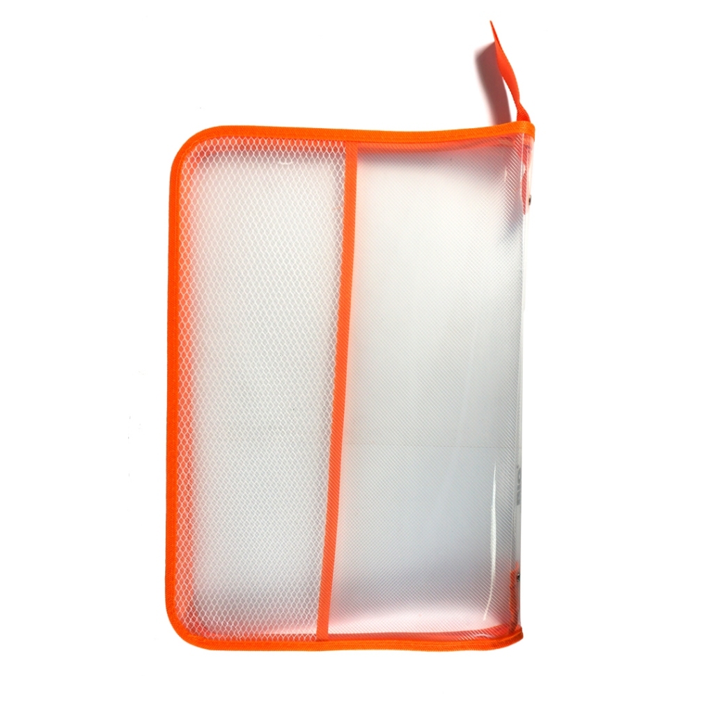 

Zipper Bag Big 7001 Orange Zipper Bag Transparant (PCS)