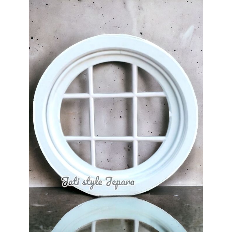 Kusen Jendela Bulat • Diameter 120cm • model eropa kayu jati Tpk Grade A