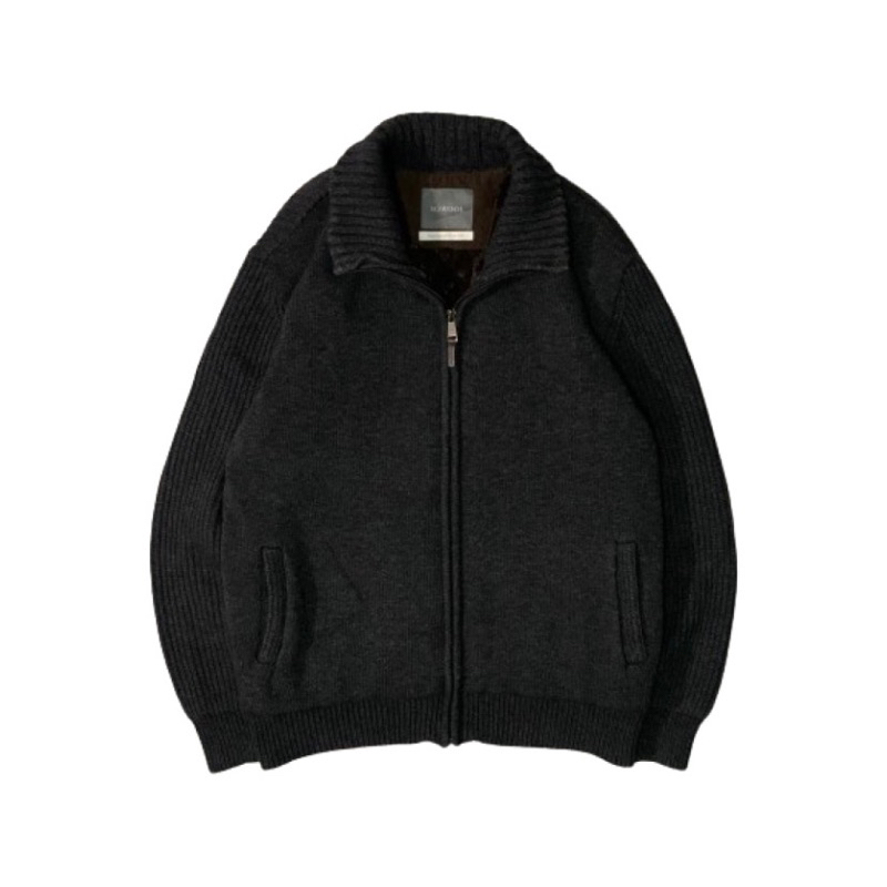 Zip Knitwear Inner Sherpa SO.WOOL “Grey”
