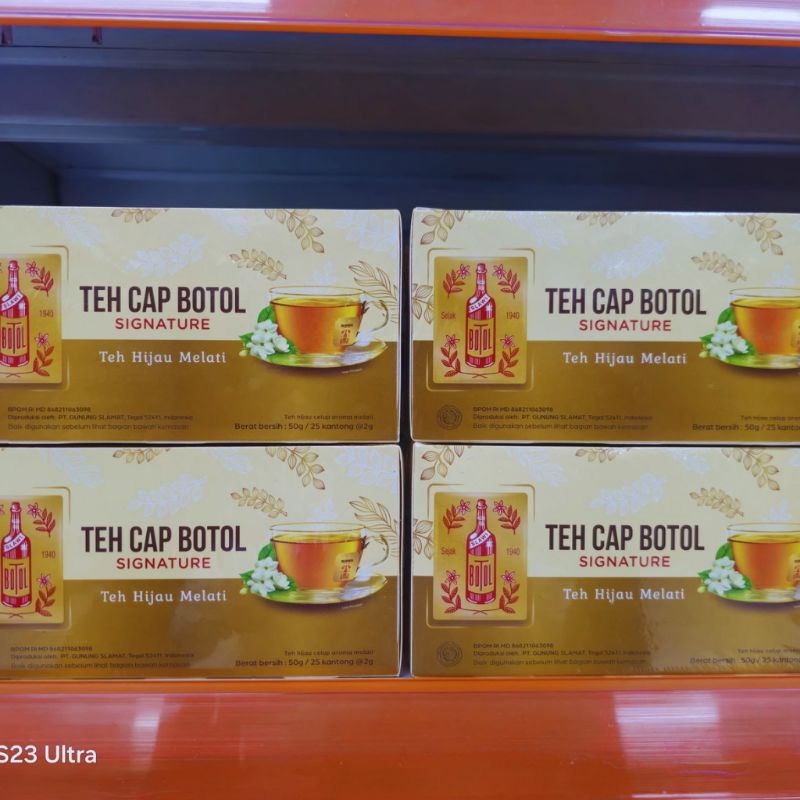 

Teh cap botol signature/Teh hijau melati (25bags@2g)50g