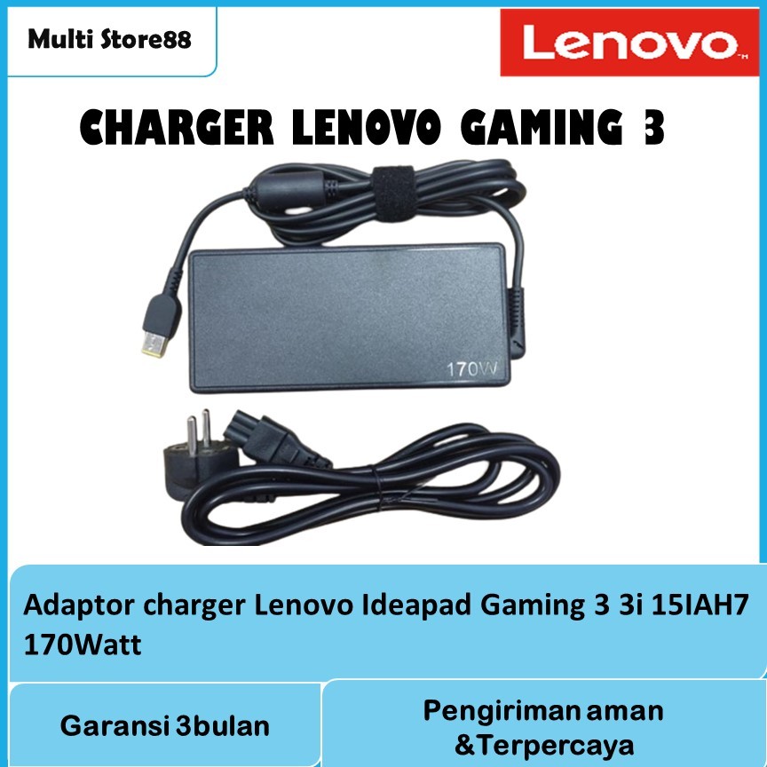 Adaptor charger Lenovo Ideapad Gaming 3 3i 15IAH7 170Watt