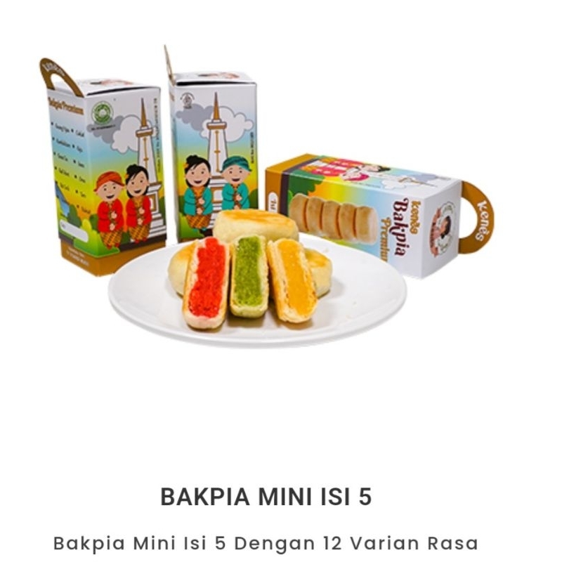 

Kenes ~ Bakpia Premium kemasan mini isi 5