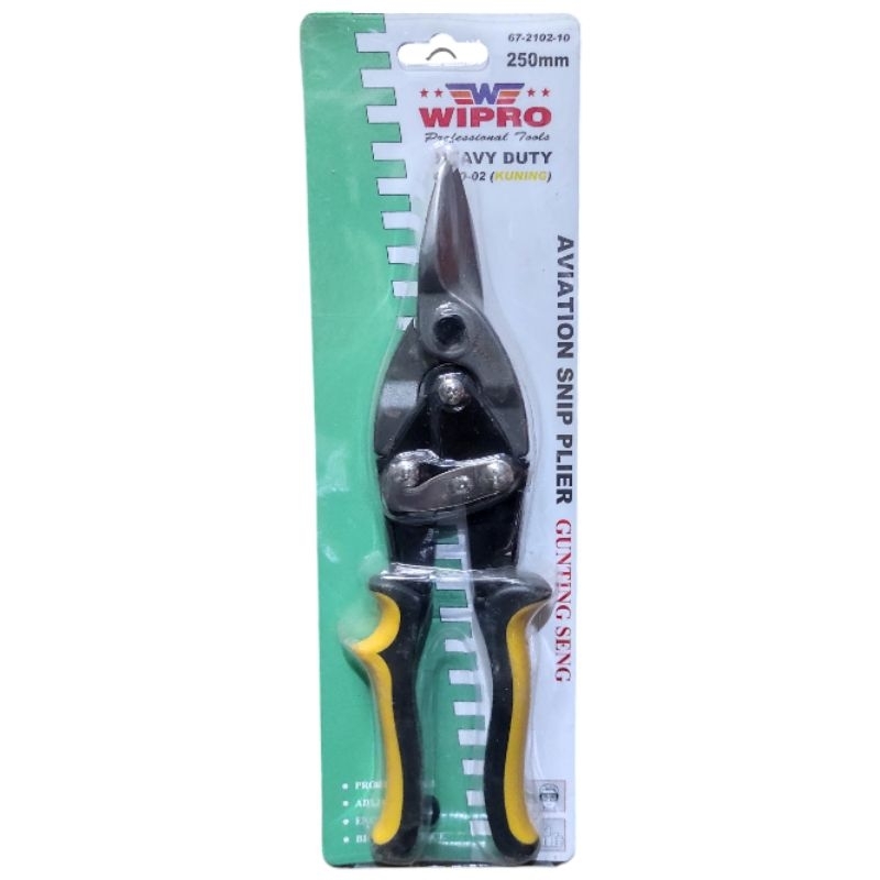 Gunting Seng Baja Ringan WIPRO 10" / Gunting Taso Gunting Holo Lurus WIPRO