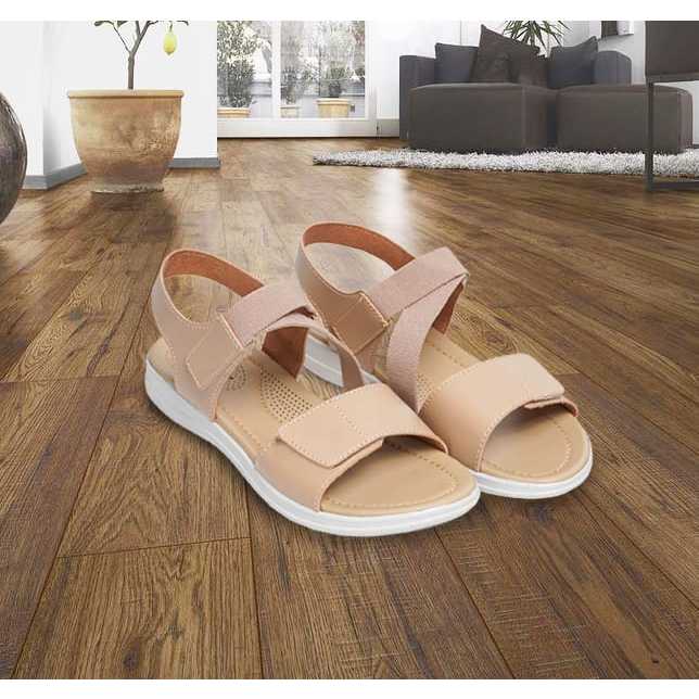 Sandal Wedges Wanita Korea Original 100% Brozzy B18 Sendal Flat Cewek Sandal Gunung Wanita Casual