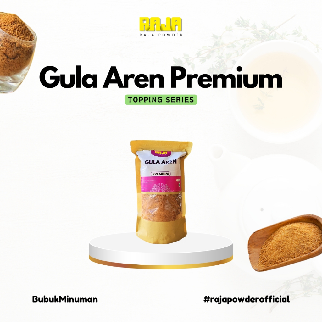 

Gula Aren Semut Premium / Nira Aren Bubuk / Palm Sugar Gula Aren Asli 500 gram