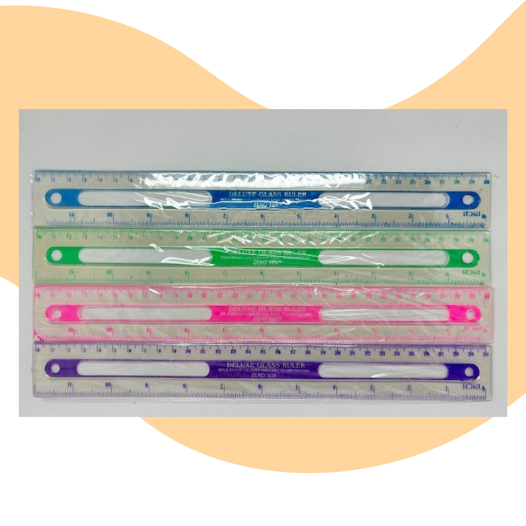 

Penggaris yamata 30cm isi 1 Box 24 pcs / Penggaris 30 cm plastik mika bening murah WARNA-WARNI