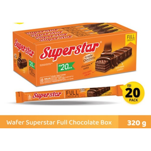 

Superstar Wafer Triple Chocolate 12 pcs