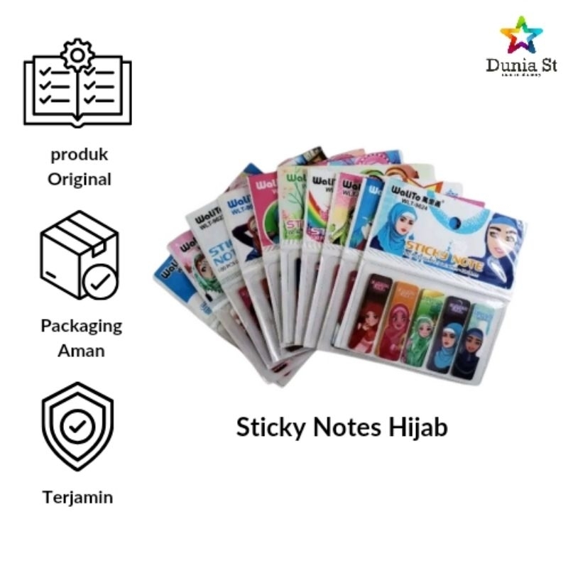 

sticky note karakter hijab