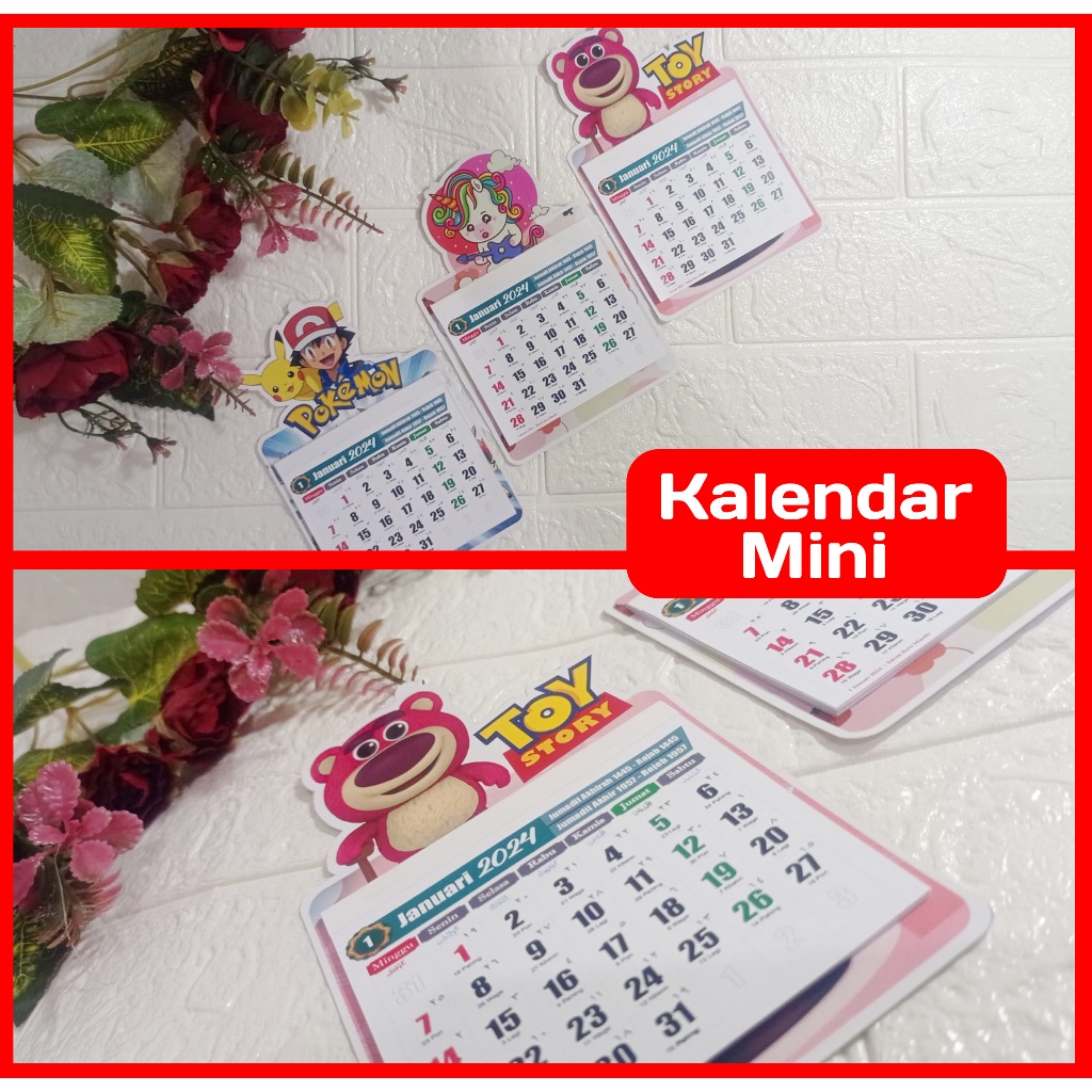 

Kalender Mini Dengan Tema Kharakter Dan Bisa Custom Foto, Kalender Sobek Mini, Kalender dinding.