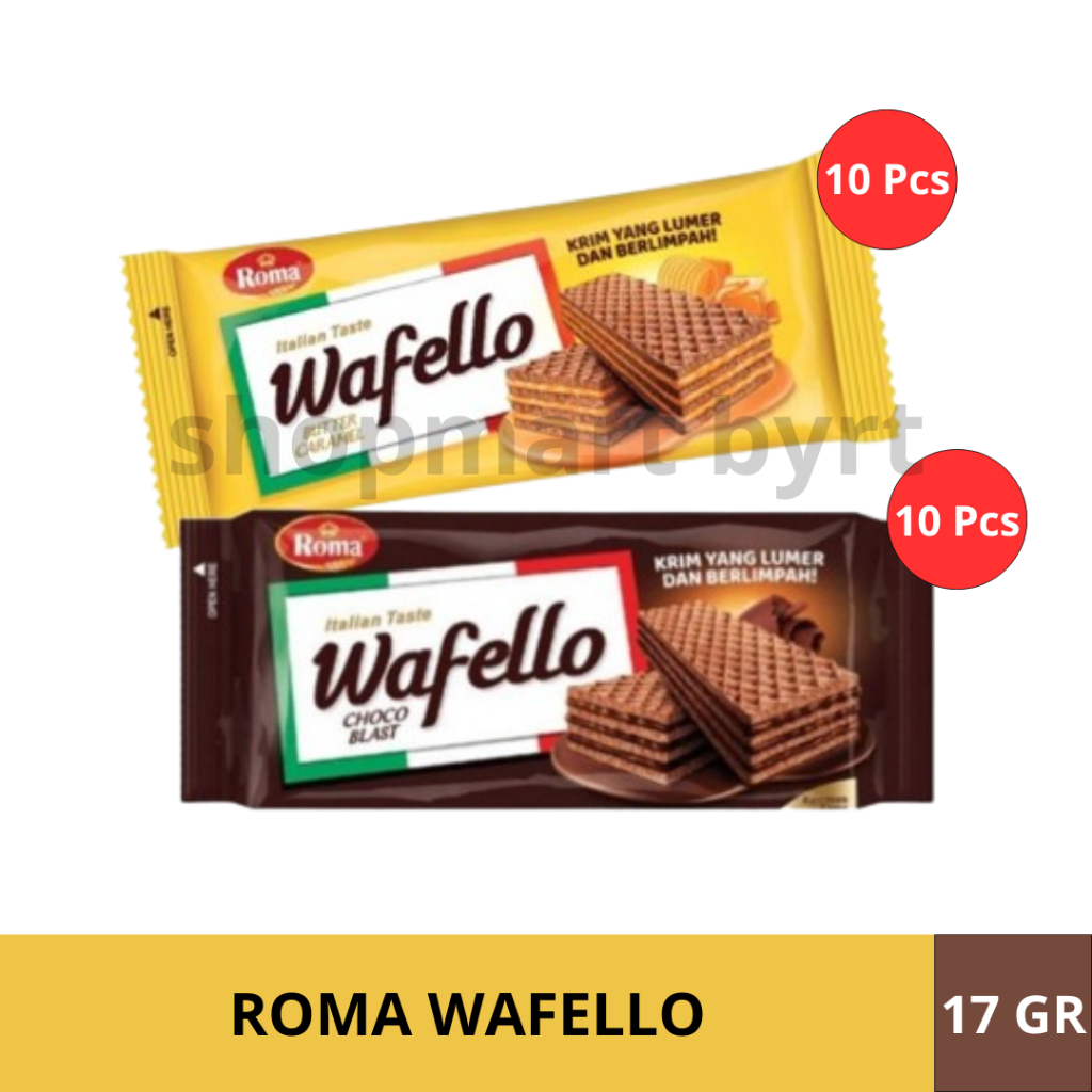 

Roma Wafello Renceng 17gr 43gr - Isi 10 Pcs