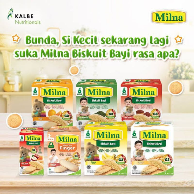 

MILNA BISKUIT BAYI 6-12bln 6 Rasa & BISKUIT BAYI FINGER