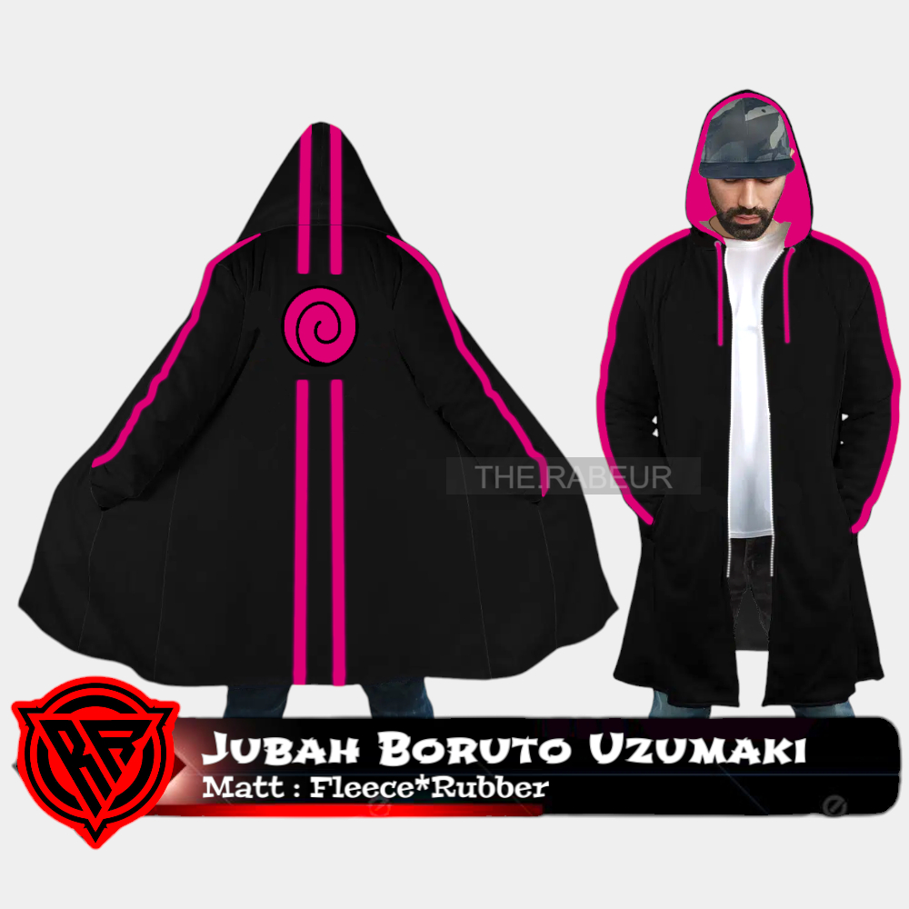 Jacket Anime Jubah Boruto Uzumaki