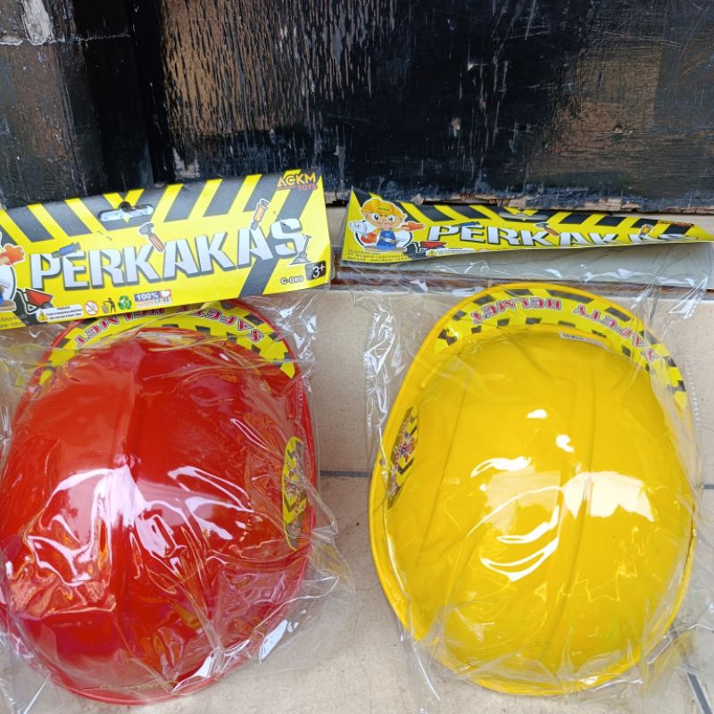 mainan pertukangan anak / mainan anak laki laki / mainan topi dan perkakas anak