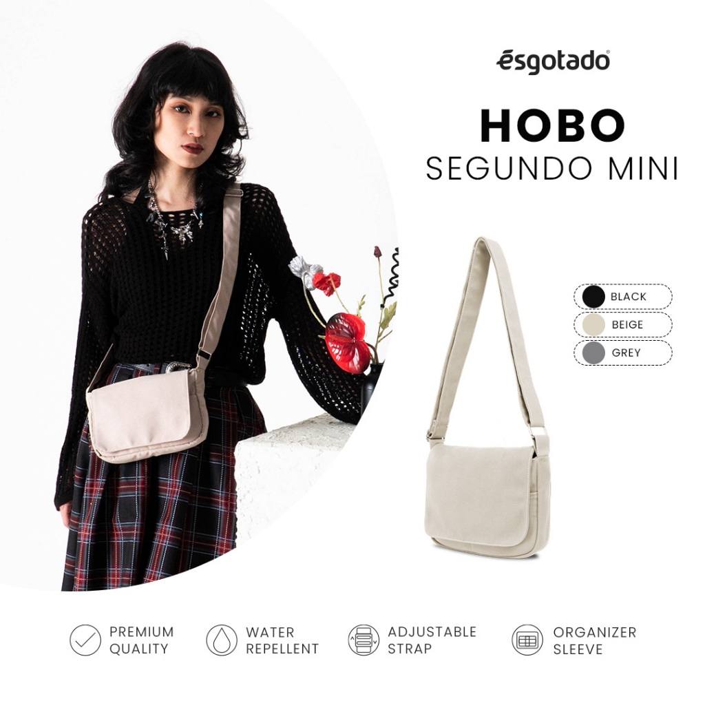 Esgotado Tas Selempang Wanita Pria Kanvas - Hobo Segundo Mini